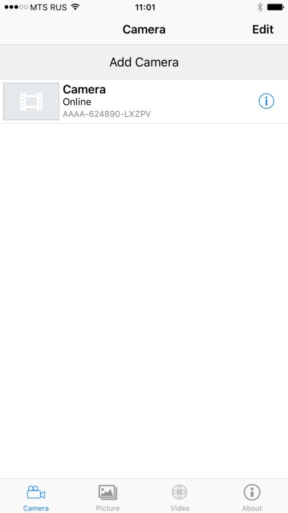 Add camera page