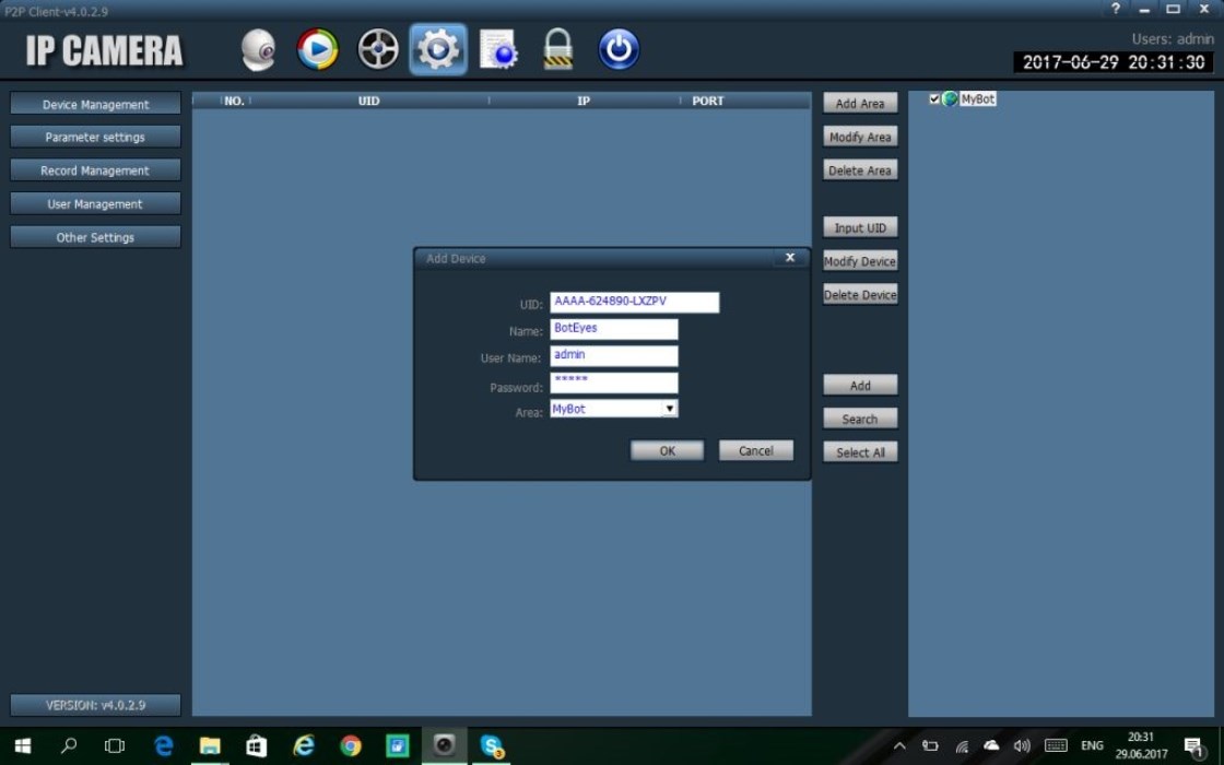 Add device page page