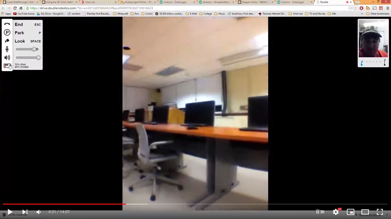 Black stripes on the sides of video