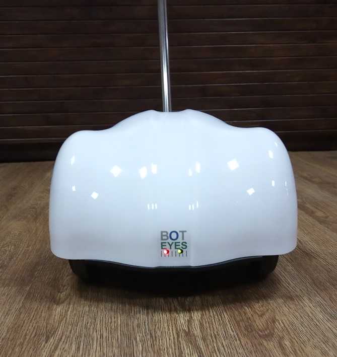 Large wheels are needed to overcome the doorsteps by BotEyes telepresence robot 